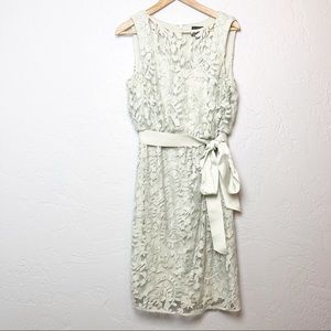Adrianna papell lace dress mint green